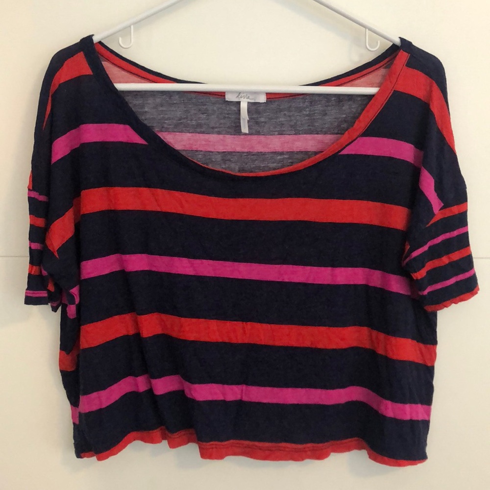 Stripped cropped top